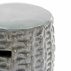 Avis Tabouret Thai Natura Gris 40 x 46 x 40 cm