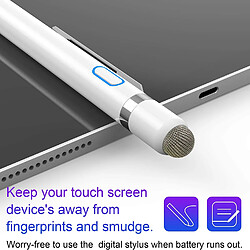 Stylet pour écrans tactiles Stylet actif rechargeable iPad Pencil 2 en 1 stylo numérique à pointe fine compatible avec iPhone/téléphone Android/iPad/ipad Air/iPad Pro/tablettes Samsung/etc.