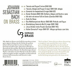 Bach on Brass Arrangements pour ensemble de cuivres