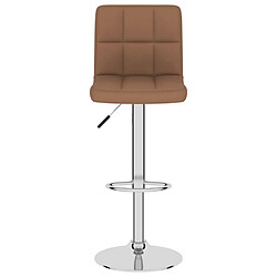 Avis vidaXL Tabourets de bar lot de 2 marron tissu