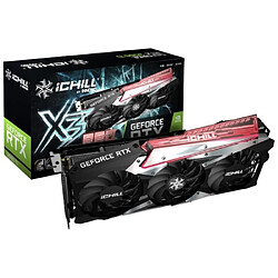 Inno 3D GeForce RTX 3060 Ti iChill X3 Red LHR Carte Graphique 8Go GDDR6 7001MHz SATA 3.0Gb/s Noir