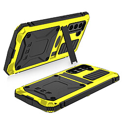 Coque en TPU R-JUST imperméable avec béquille jaune pour votre Samsung Galaxy S21 FE 5G