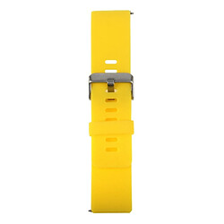 Avis Wewoo Bracelet jaune pour WatchBit Fitaz Blaze Watch Oblique Texture Silicone Bracelet, Grande Taille, Longueur: 17-20cm