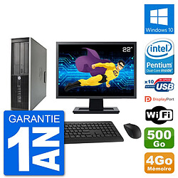 PC HP Compaq 6200 Pro SFF Ecran 22" G630 RAM 4Go Disque 500Go Windows 10 Wifi · Occasion 