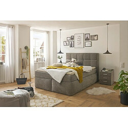 UB DESIGN Lit Michigan 6 Boxspring 160x200 cm en Legacy 04 Stone