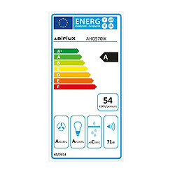 Groupe filtrant 52cm 73db 680m3/h inox - ahg570ix - AIRLUX