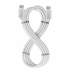 Câble USB C Celly USBCUSBCMAGWH Blanc 1 m 