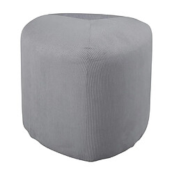 Venture Home Pouf Peg 46x46x41 cm Velours côtelé Gris