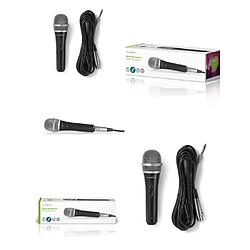 NC Microphone PRO Dynamique Karaoké Câble 5.00 m 80 Hz - 12 kHz 600 Ohm -75 dB METAL GRIS 