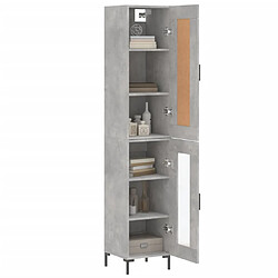 Avis Maison Chic Buffet,Meuble de Rangement,commode pour salon,Cuisine Gris béton 34,5x34x180 cm Bois d'ingénierie -MN68569