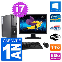 PC Fujitsu E500 DT Ecran 27" Intel i7-2600 RAM 8Go Disque 1To Windows 10 Wifi · Occasion 