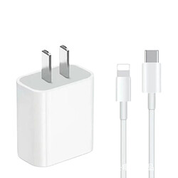 General Adaptateur d'alimentation de charge rapide Apple Charger 20W, conçu pour une charge rapide et pratique à tout moment, n'importe où, compatible avec iPhone14/14 Pro Max/13/13Pro/12/12 Pro/11(3 pieds) 