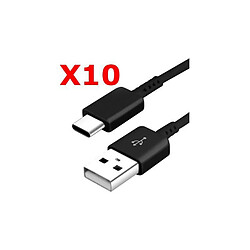 Little Boutik X10 Cable Usb Type C Noir Pour Samsung Sony LG Wiko Huawei HTC Nokia Asus Archos Honor TEENO X10 Couleur 