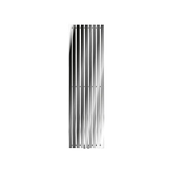 ECD Germany Radiateur Stella Non Électrique - 480 x 1600 mm - Chrome - Connexion Central - sans Kit de Raccordement - Design Panneau Plat - avec Kit de Montage Mural - Sèche-Serviettes Salle de Bain