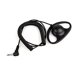 GUPBOO Casque d'écoute portable en forme de D incurvé de 3,5 mm pour deux radios talkies-walkies 