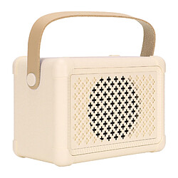 ComfortXL Enceinte bluetooth rétro hifi bass faible consommation d'énergie transmission rapide enceinte vintage multifonction jaune 