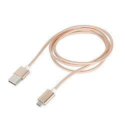 Wewoo Câble or pour Samsung, HTC, LG, Sony, Huawei, Lenovo et autres Smartphones 1.2m Weave Style 5V 2A Micro USB vers USB 2.0 de données / chargeur magnétique,