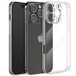 Avizar Coque Silicone pour iPhone 16 Pro Max Épaisseur 1.5mm Caméra protégée Transparent