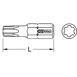 KS TOOLS 911.3261 Embout Bit pour vis Torx PLUS 30mm IP45