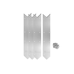 Kit finition margelles en angle pour piscine bois rectangulaire - Ubbink 