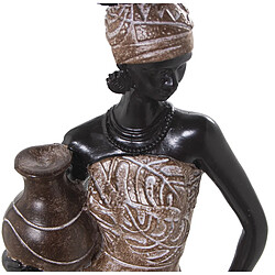 Figurine Décorative Alexandra House Living Marron Plastique Africaine 11 x 14 x 51 cm