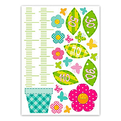 Stc Sticker enfant Fleurs- 70 x 50 cm - Multicolore