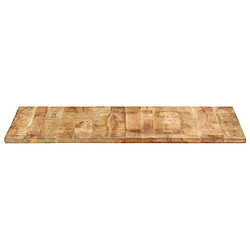 vidaXL Dessus de table bois de manguier solide 25-27 mm 120x60 cm 