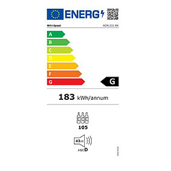 Cave à vin de vieillissement 105 bouteilles - ADN 231 BK - WHIRLPOOL