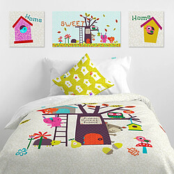 Happy Friday Toile HappyFriday Moshi Moshi House Multicouleur 27 x 27 cm