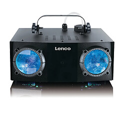 Lenco Jeu de lumière à double matrice et machine à fumée LFM-110BK Noir 