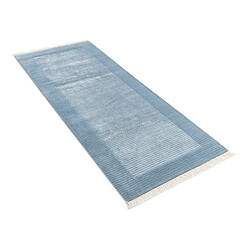 Vidal Tapis de couloir en laine 198x79 bleu Darya