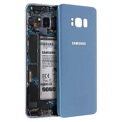 Cache Batterie Galaxy S8 Plus Original Samsung Vitre Arrière bleu