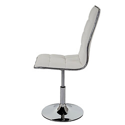 Acheter Mendler 2x chaise de salle à manger HWC-C41, fauteuil, similicuir ~ blanc