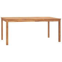 vidaXL Table à dîner de jardin 180x90x77 cm Bois de teck solide