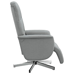 Acheter Maison Chic Fauteuil inclinable,Fauteuil luxe de relaxation de massage et repose-pieds gris clair tissu -MN85535