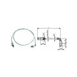 Telegärtner câble réseau, cat.6A (profond), S/FTP, 2 m, () 