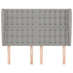 Avis Maison Chic Tête de lit scandinave avec oreilles,meuble de chambre Gris clair 147x23x118/128 cm Tissu -MN53321