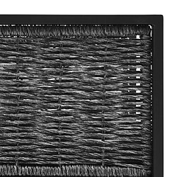 Acheter vidaXL Canapé central sectionnel et coussin Résine tressée Anthracite