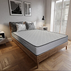 Imperial Relax - Matelas 150x190 Visco Aloe Softcare - Épaisseur 24 cm - Thermo-regule - Independance de couchage - Côté Hiver / Eté - 11 Zones de Confort - Mousse à mémoire de forme