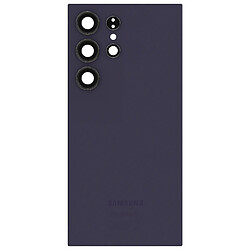 Samsung Vitre arrière Original pour Samsung Galaxy S24 Ultra Violet Foncé 