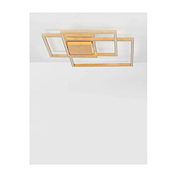 NOVA LUCE Plafonnier BILBAO Feuille d'Or LED 42 W