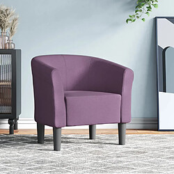 vidaXL Chaise cabriolet violet tissu