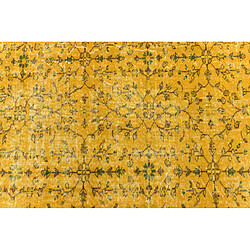 Acheter Vidal Tapis de laine 264x145 jaune Ultra Vintage