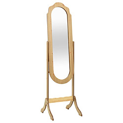 vidaXL Miroir sur pied 45,5x47,5x160 cm bois d'ingénierie