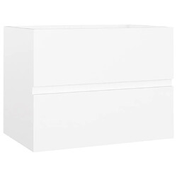 vidaXL Armoire d'évier Blanc 60x38,5x45 cm Aggloméré