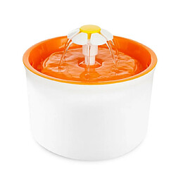 Universal Fontaine automatique d'eau pour chat Boisson automatique d'eau pour chien Bol de filtration Fournitures pour animaux de compagnie 1.6L Éleveur de chiens Boisson d'eau pour chats | Fournitures d'alimentation pour chats (orange) 