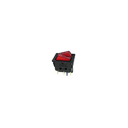 Perel Interrupteur de puissance a bascule 10a-250v dpst on-off - avec temoin neon rouge 