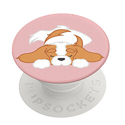 Popsockets PopGrip Pupper Napper pour Smartphone, Bague et Support Universel Blanc / Rose PopGrip Pupper Napper pour Smartphone, Bague et Support Universel Popsockets Blanc / Rose