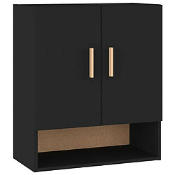 Maison Chic Armoire murale,Meuble de Rangement pour salon,cuisine Noir 60x31x70 cm Bois d'ingénierie -MN11644