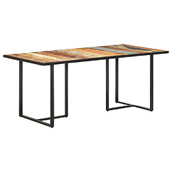 vidaXL Table de salle à manger 180 cm Bois de récupération massif